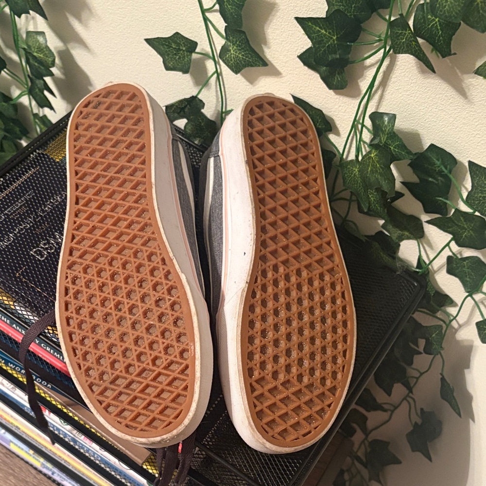 Vans Gray and White Sneakers - Picture 2 of 4